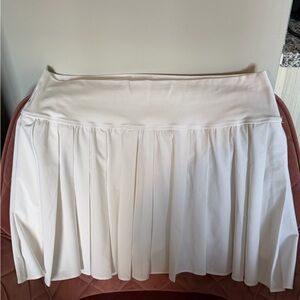 Aerie OFFLINE White A-Line Pleated Tennis Skort